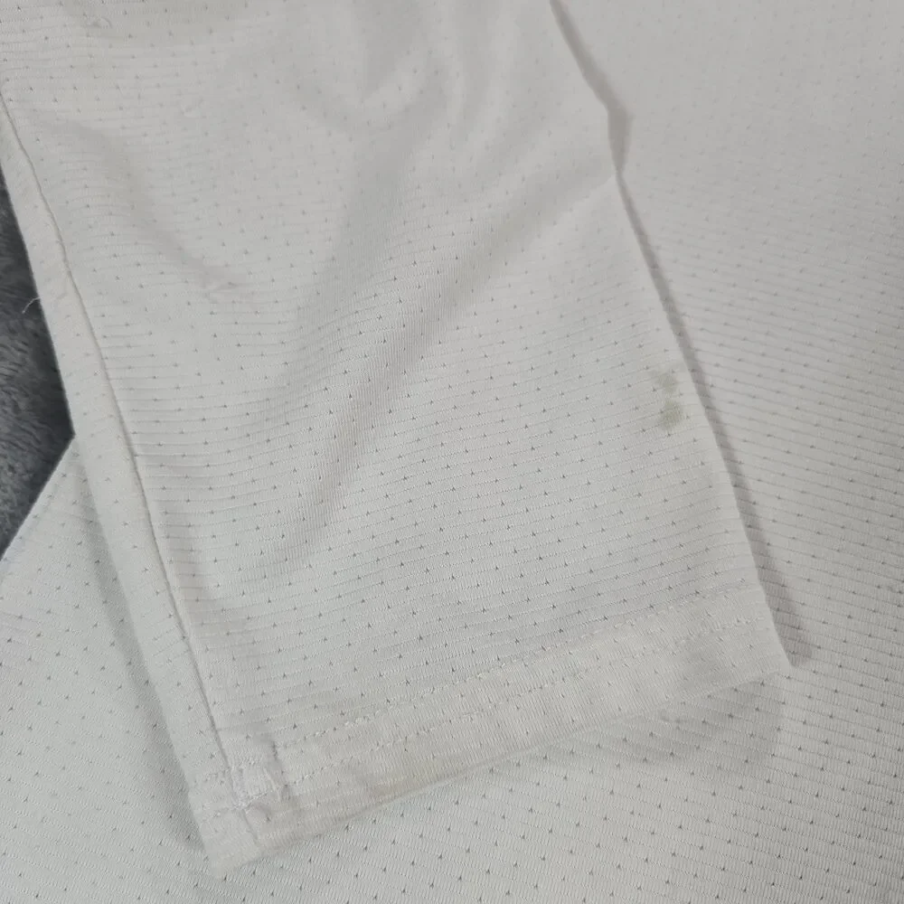 Gymshark Baselayer Shirt Men L White Breathable Athletic Performance Long Sleeve - Picture 6 of 9